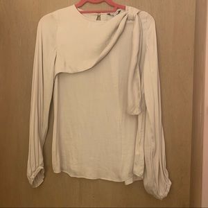 Naked Zebra Silky Nude Blouse